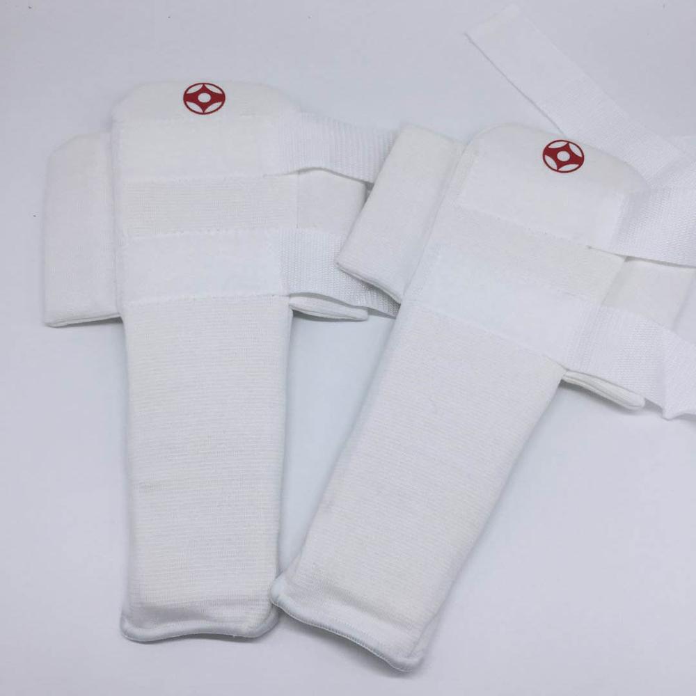 Kyokushinkai Gesp Shin Wreef Voet Guards Katoen Kickboxing Training Kyokushin Voet Bescherming: L