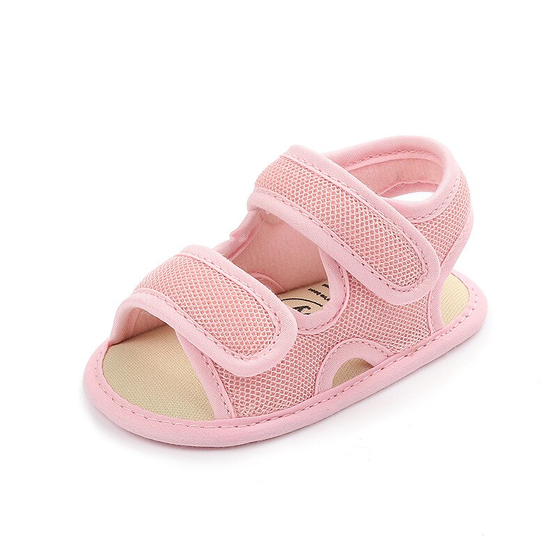 Sandales en maille respirante pour filles et garçons | Chaussures d'été pour -nés, chaussures pour nourrissons à semelle souple, premiers marcheurs, chaussure de berceau pour tout-petits: pink / 0-6 mois