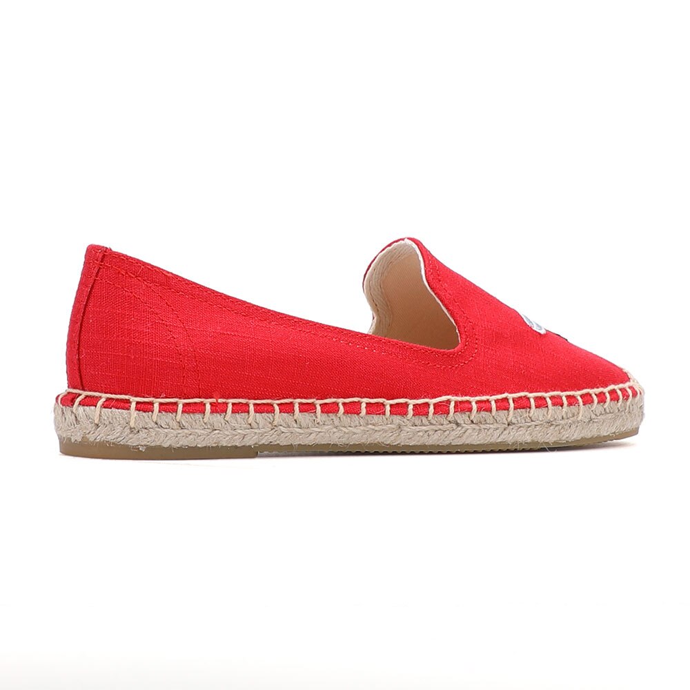 Zapatos informales de cáñamo para Mujer, alpargatas de plataforma plana de goma, sin cordones, venta directa,