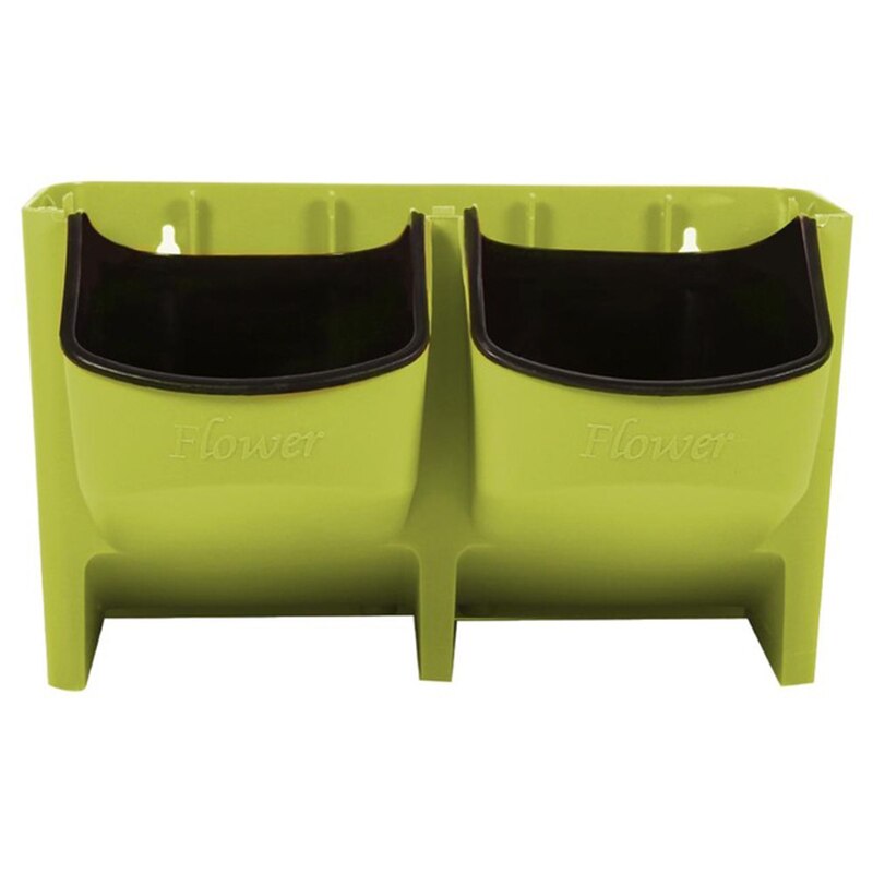 SZS Flower Pot Stackable Wall Planter Garden Flower Pots Wall Hanging Vertical Succulents Plant Pot Bonsai Pot Home Decor: Green