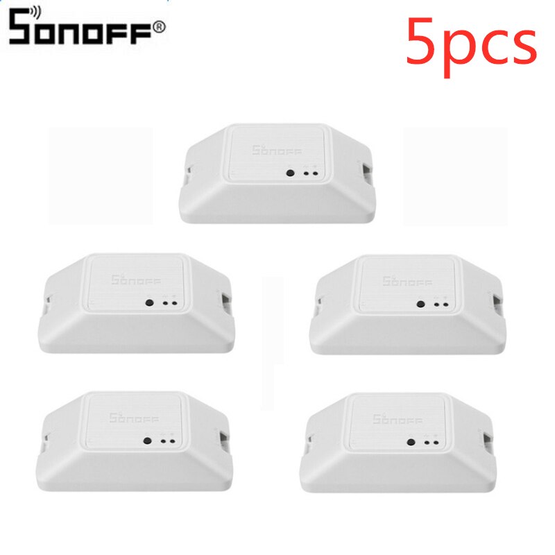 1/2/3/5/10/PCS Sonoff Basic R3 WIFI bricolage intelligent 433Mhz RF commutateur de commande sans fil commutateur à distance domotique travail avec Google: 5pcs