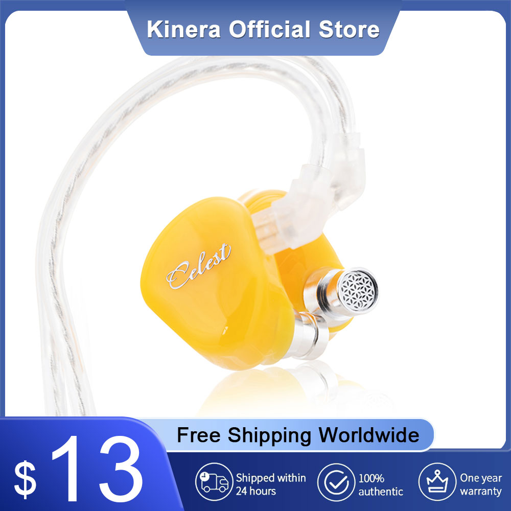 Kinera Celest Rue-auriculares intrauditivos con diafragma de titanio compuesto, 6mm, Micro controlador dinámico, Cable de auriculares, música Hifi, IEMs para