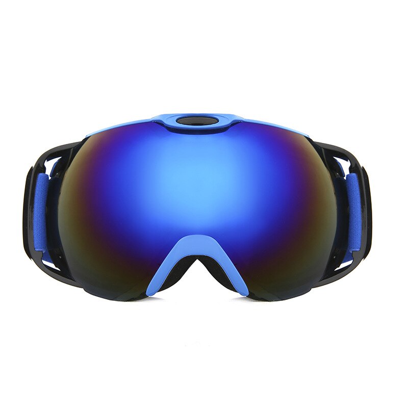 Lente dupla óculos de esqui anti-nevoeiro uv400 para esportes ao ar livre óculos de esqui neve snowboard óculos de proteção homem mulher: Blue Blue