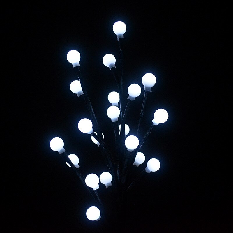 20 heads Led Solar Power Tree Light Yard Lawn Landscape Lamp Decor Outdoor Garden Courtyard Christmas Decoration Solar Light: white