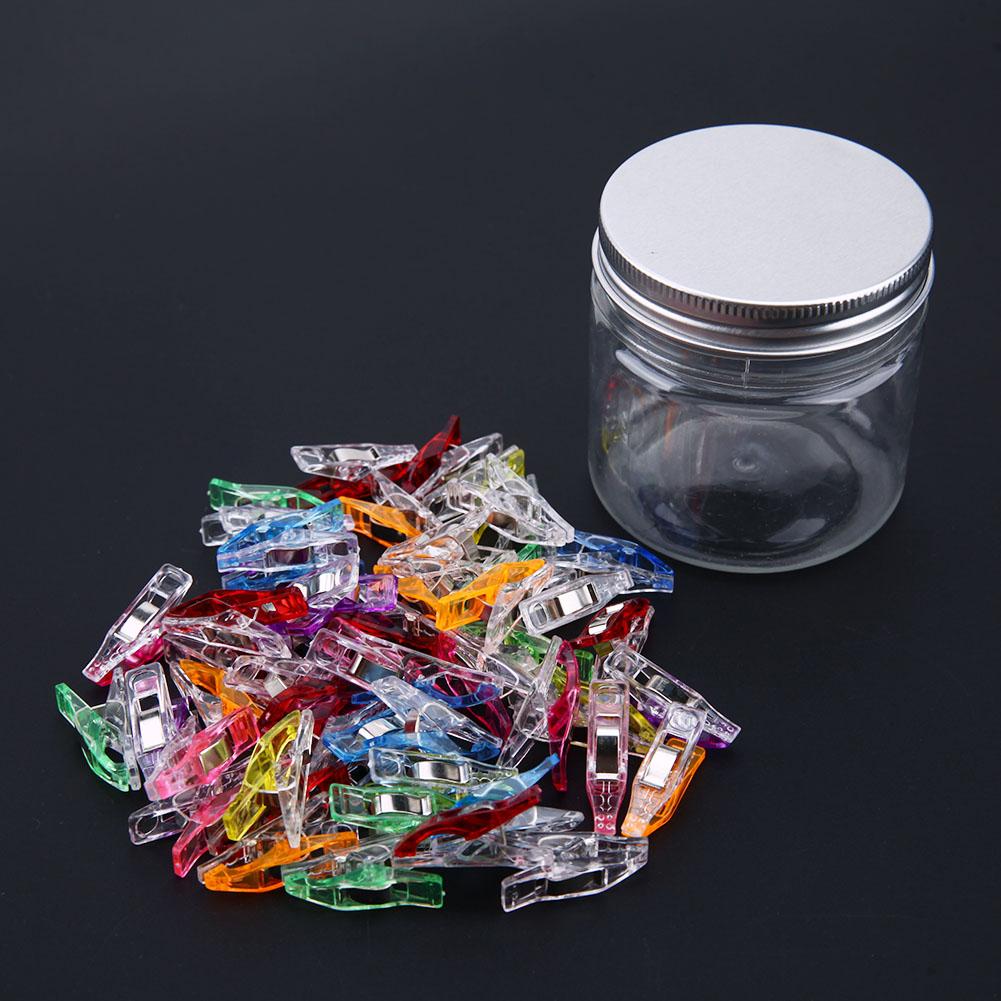 Supporto per clip in plastica 50 pezzi misto per tessuto patchwork fai-da-te trapuntatura artigianale cucito clip per maglieria forniture per ufficio a casa clip colorata