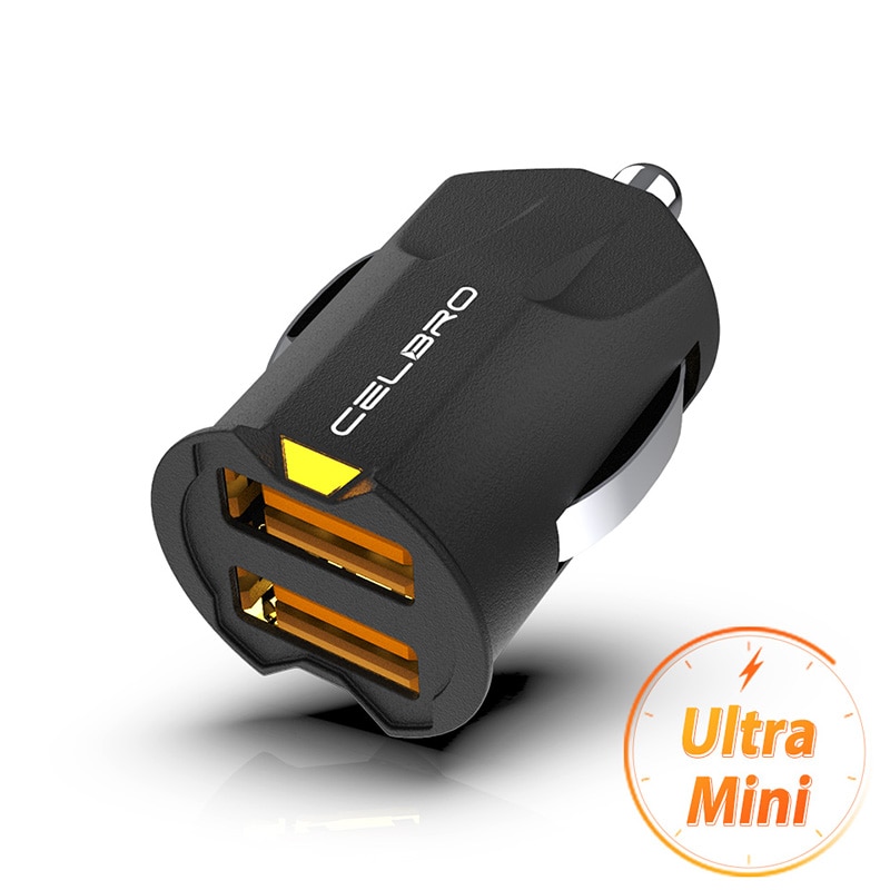 Hidden Mini Dual USB Car Charger Adapter 2A Car USB Charger Mobile Phone USB Car-charger Auto Charge 2 port for Samsung xiaomi