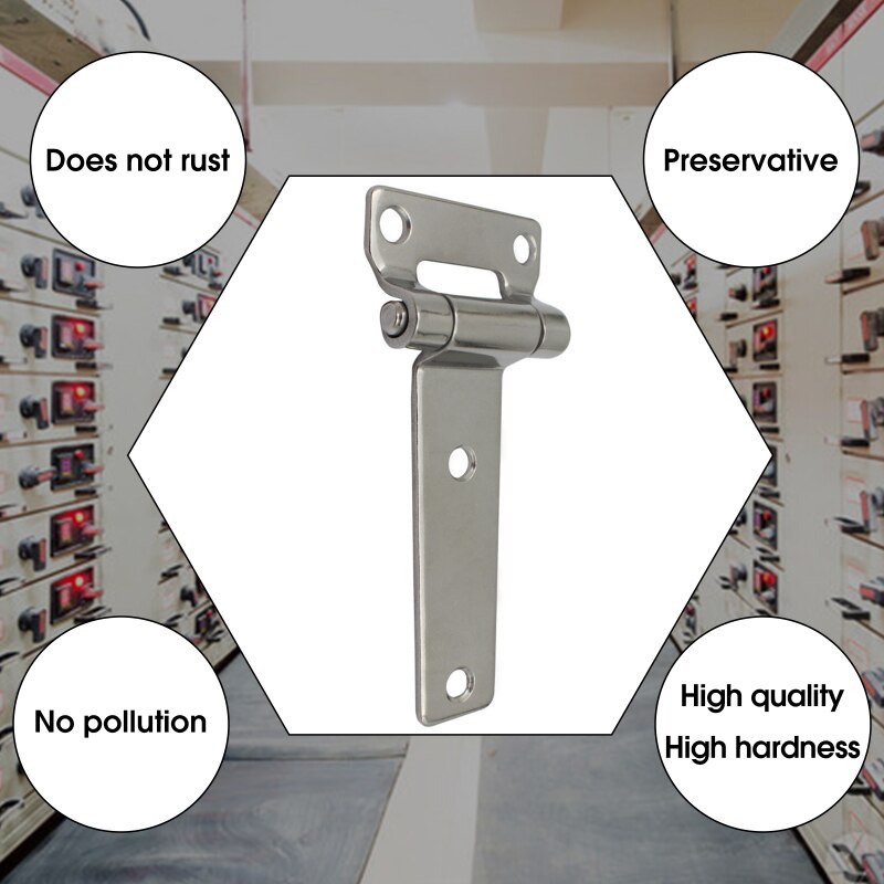 Door Hinge Mirror Polished Hinge Stainless Steel Container Industrial Hinge Equipment Box Distribution Cabinet Hinges Hardware