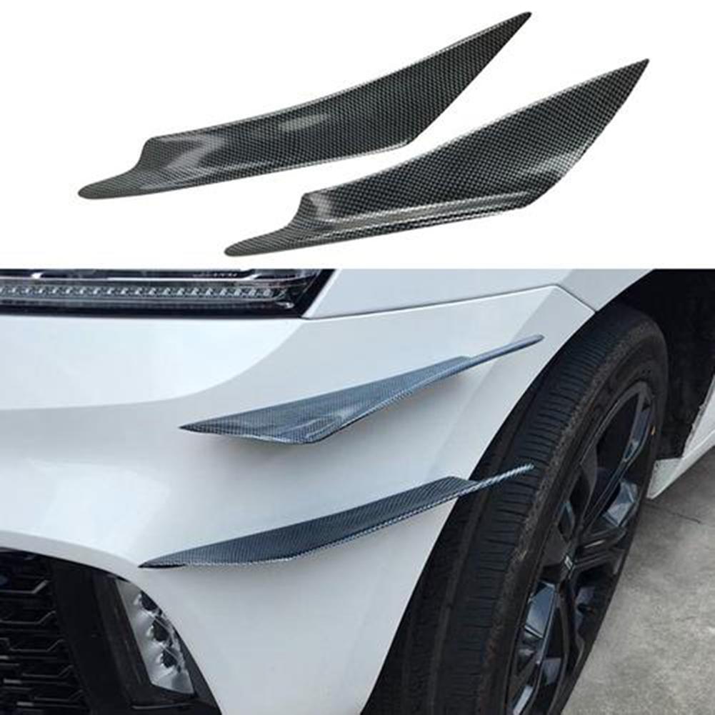 4PCS Universal Air Knife Car Surround PP Front Bumper Spoiler Lip Safe