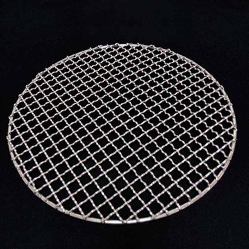 Stainless Steel round BBQ Grill Mesh Home Roast Nets Bacon Grill Tool Iron Nets barbecue accessories non-stick BBQ Mat Grid