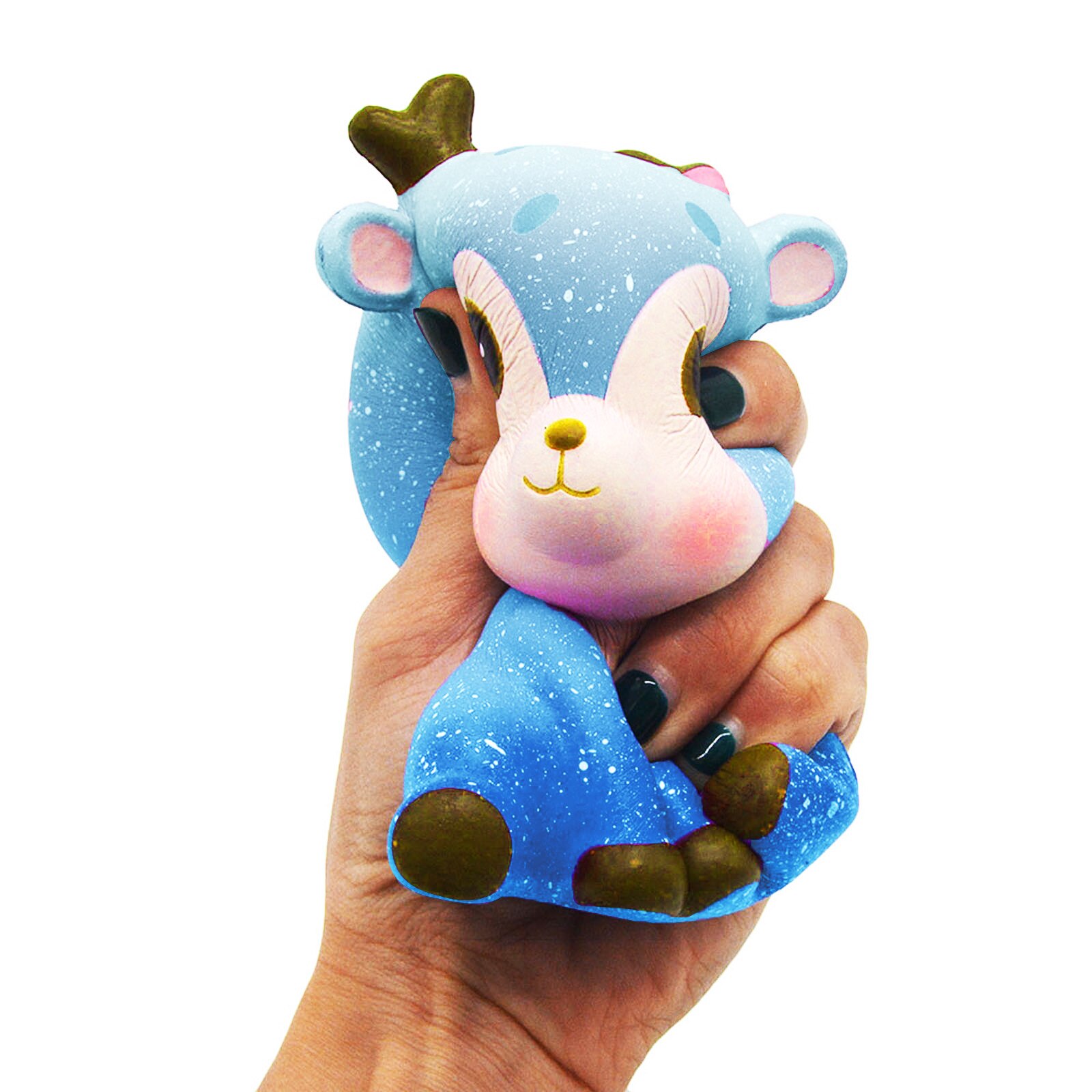 Kawaii Karikatur Squishy Spielzeug Galaxis Hirsch Langsam steigend Creme Duft Stressabbau Spielzeug Antistress-Neuheit Spielzeug Geburtstag
