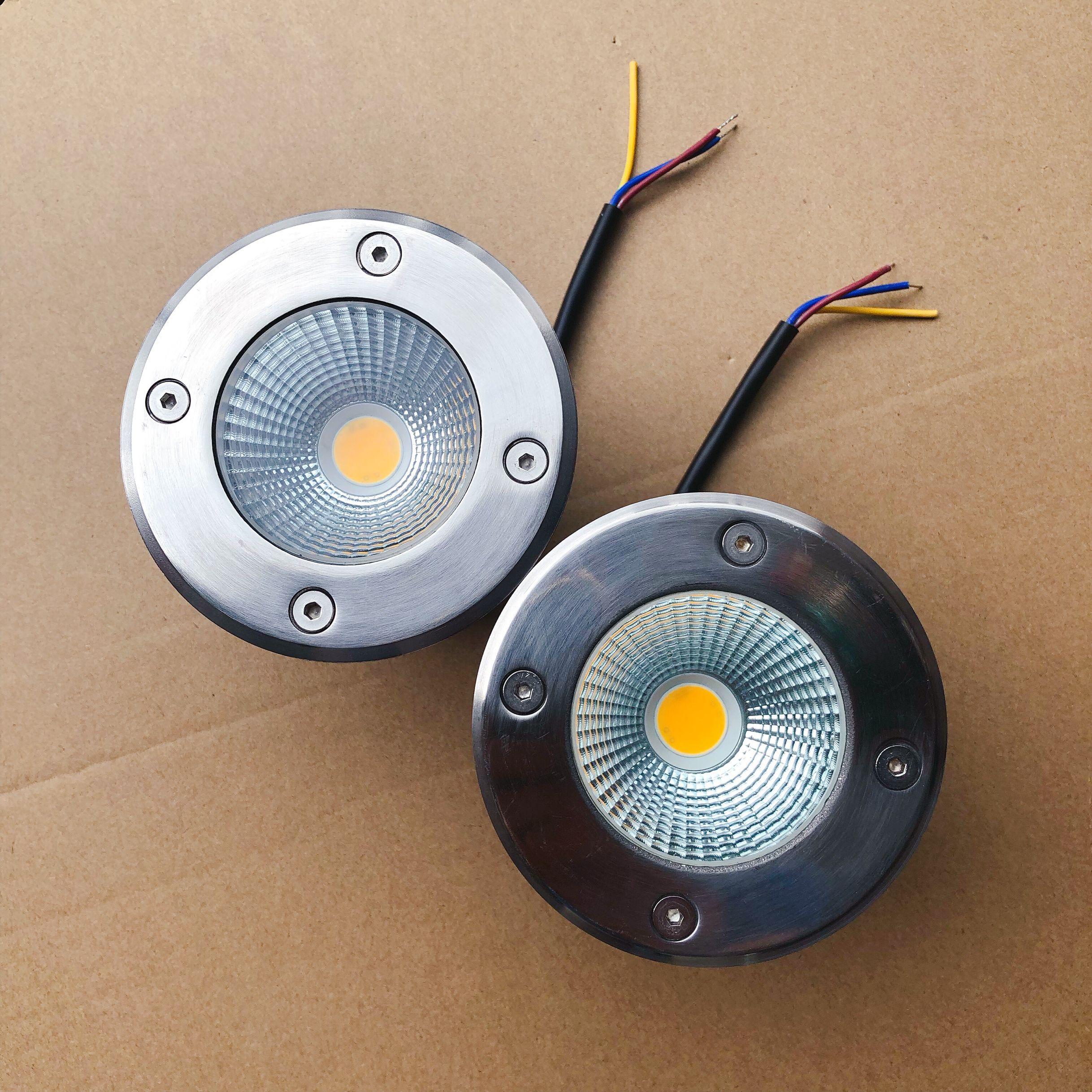 High Power 15W COB LED Underground Light Inground Path Buried Yard Landscape Lighting Dimmable AC85-265V DC12V Warm Cool White