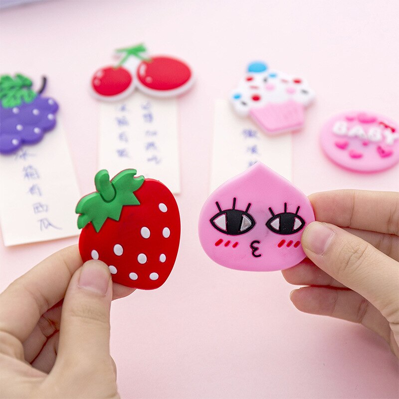 1Pcs Magnetische Magneet Kleurrijke Fruit Cartoon Siliconen Magnetische Sticker Accessoires Koelkasten Home Decor