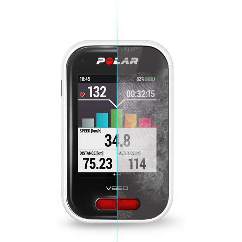 3 Pcs Pet Clear Beschermende Film Guard Voor Polar V650 Gps Bike Cycling Computer Fiets Riding Sport Screen Protector Volledige cover