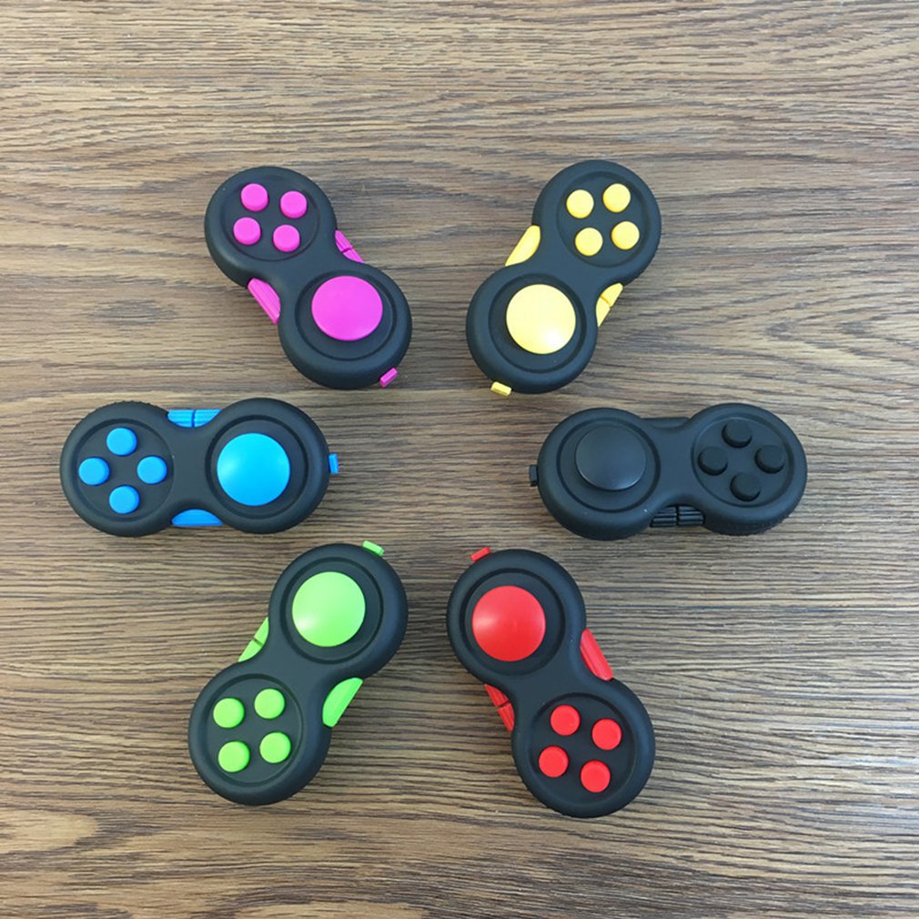 1Pcs Decompressie Handvat Vier Generaties Gamepad Decompressie Magische Kubus Handvat Fidget Pad Anti-Prikkelbaarheid Zeef