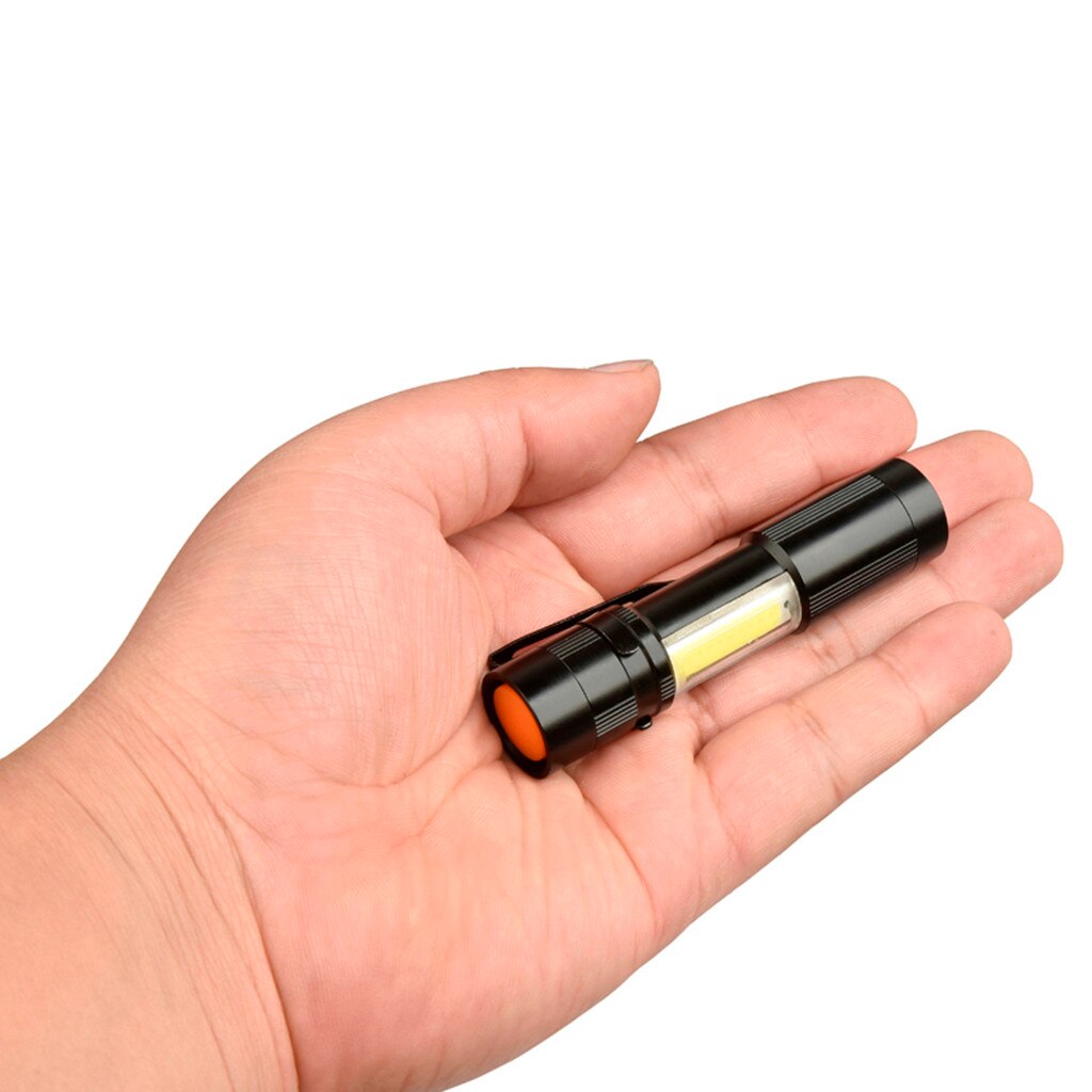 Outdoor&Sport LED Flashlight Mini Flashlight XPE LED COB Torch Lamp Clip Penlight 1xAAA Powered 4 Modes
