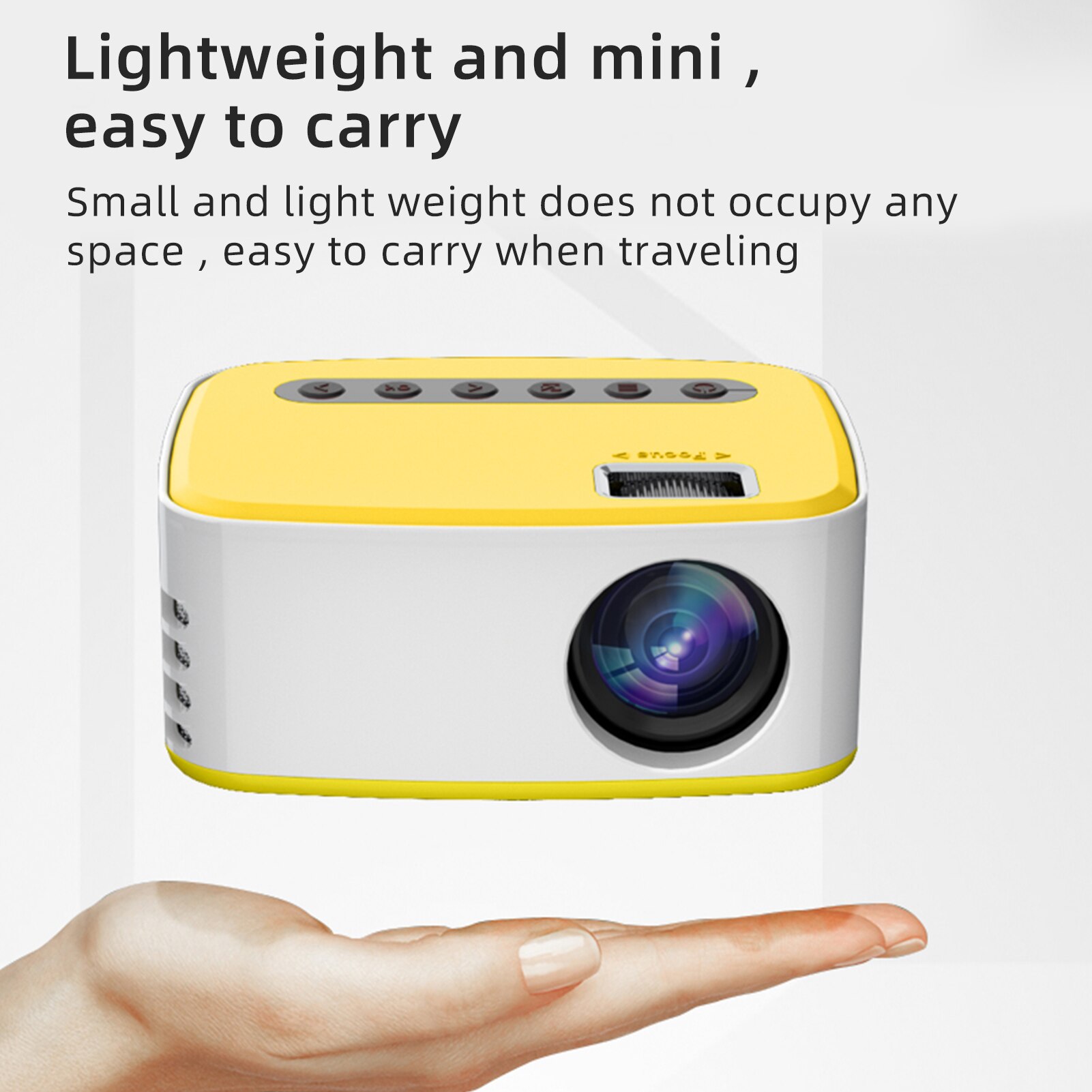 Mini Draagbare Projector Draadloze Wired Led Projector Film Compatibel Met Ios Android Systeem Ingebouwde Luidspreker Afstandsbediening