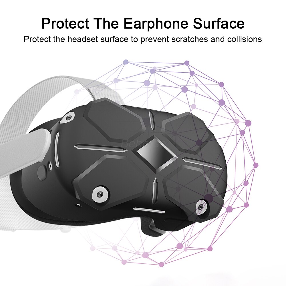 Vr Helm Siliconen Beschermhoes Voor Oculus Quest 2 Vr Gastheer Bescherming Shell Voor Oculus Quest 2 Vr Headset Accessoires
