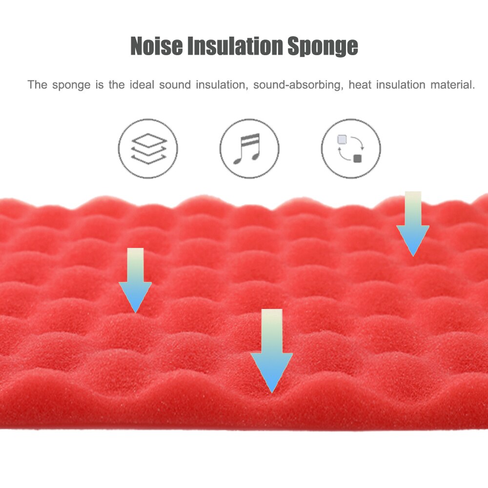 6pcs Recording Studio Soundproof Foam Video Room Sound Noise Insulation Sponge Wall Deadening for Ktv Home theater 30*30cm