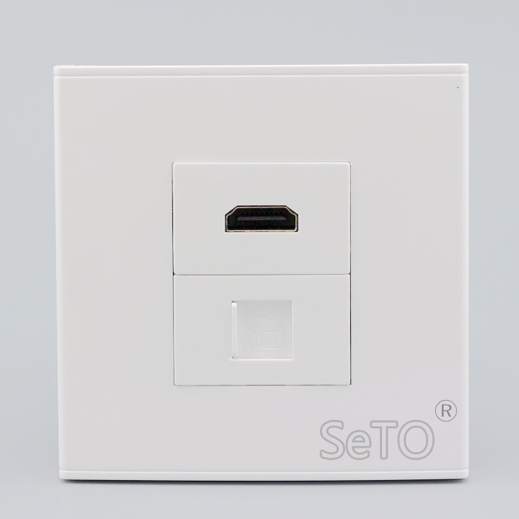 SeTo 86 Typ RJ45 Katze6 + HDMI Verschiedene Tafel Usb-Zauberstab-anschlussbuchse Schlussstein Frontplatte