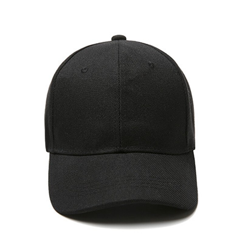 Di alta Qualità Cappello Da baseball Regolabile con anello di sport Esterni di sole cap per le Donne Degli Uomini di Modo Del Cappello di Snapback: nero