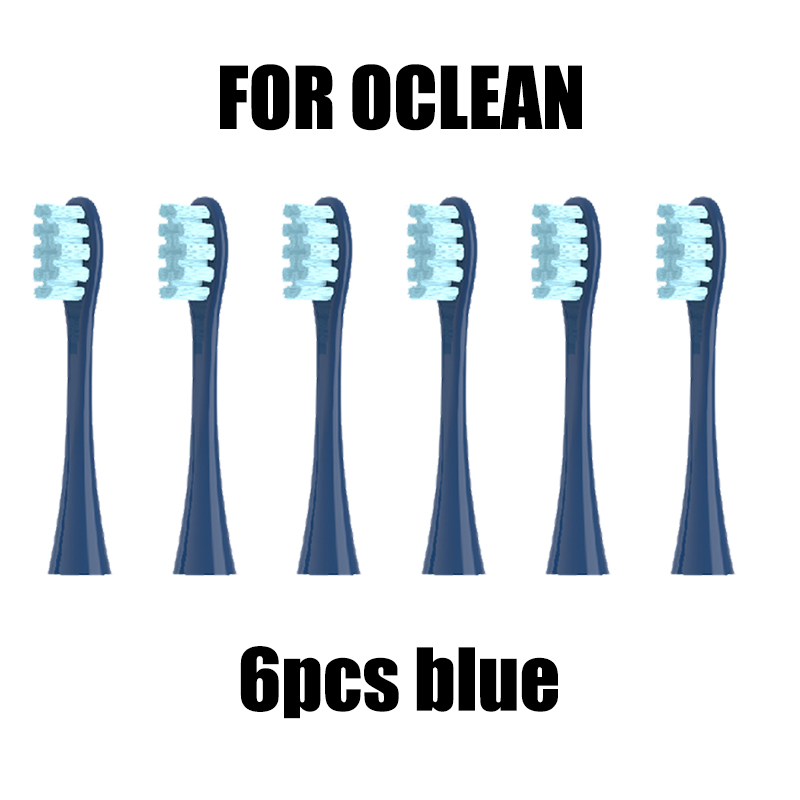Testine per spazzolini elettrici Oclean da 4/6 pezzi, confezionate sottovuoto universali: bianca