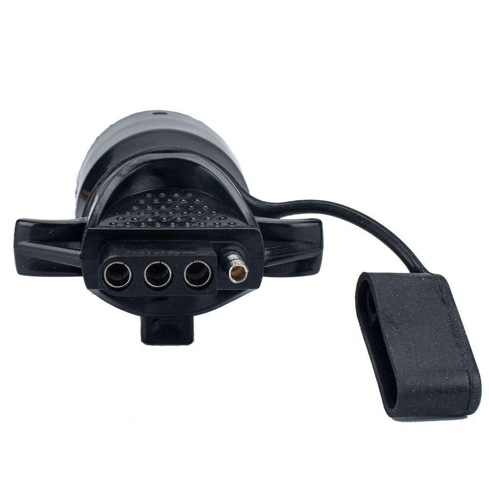 Trailer Plug Sturdy Black 12V 7 Way 7 Pin to 4 Pin Trailer Plug Connector Light Adapter for Trailer Truck Boat RV