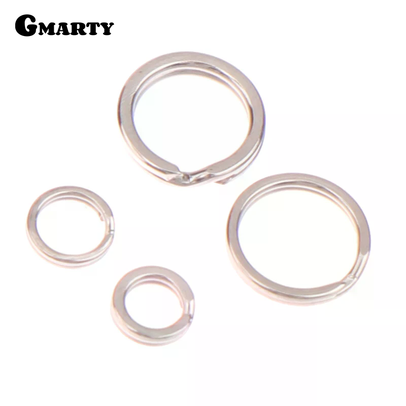 100 Stuks Split Ringen Vissen Rvs Lokken Ringen Zoutwater Terminal Tackles Split Ringen Vissen Connectors Snap Ringen