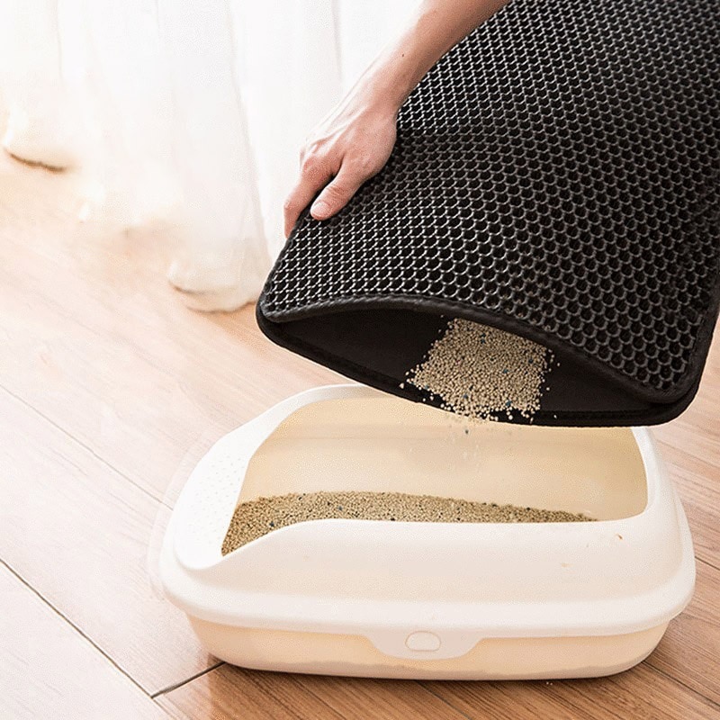 Waterproof Pet Cat Litter Mat Double Layer Litter Cat Mat Non-slip Kattenmat Pads Pet Liner Trapper Mat Cat Accessories