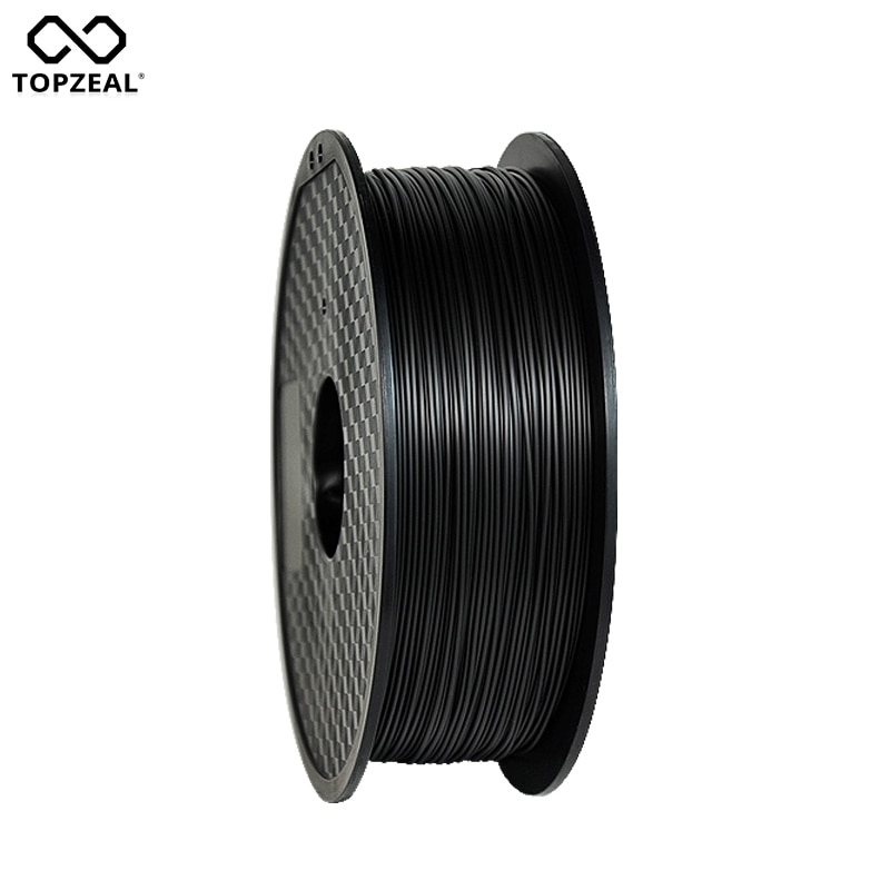 TOPZEAL-filamento de fibra de carbono PLA/ABS/PC/PETG/PA, Material consumible de goma plástica de 1,75mm usado para impresora 3D