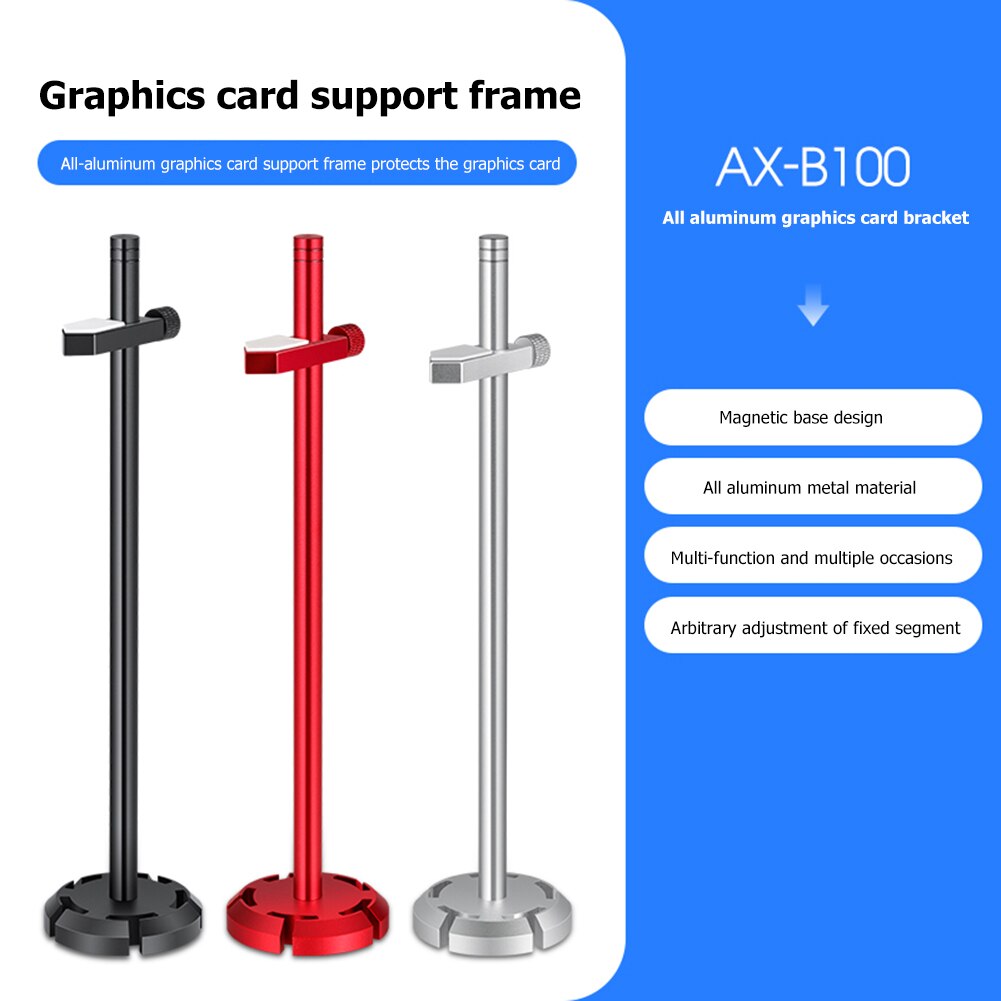 195mm stojak na karty graficzne GPU klamra wsparcie ambona PC Obudowa uchwyt karty graficznej zestaw chłodzenia wodą podpórka ze stopu aluminium