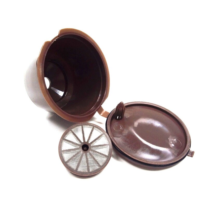 1/2 st / parti påfyllningsbara dolce gusto återanvändbara kapslar kaffekapslar plast kompatibla med nescafe genio, piccolo, esperta