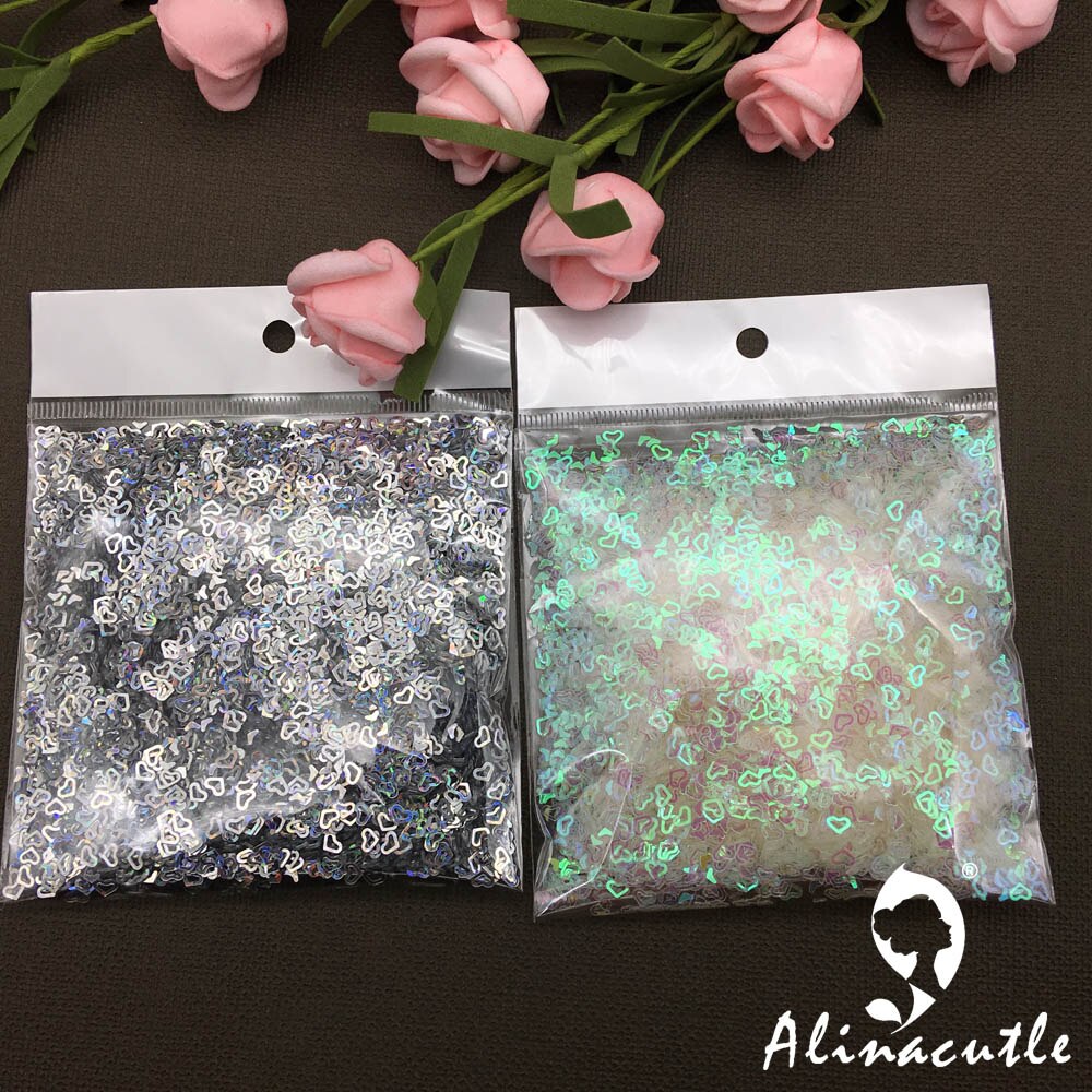 40g 4mm hart Pailletten Paillette Naaien Kledingstuk Accessoires, Kleding accessoires, DIY Pailletten scrapbooking shakes