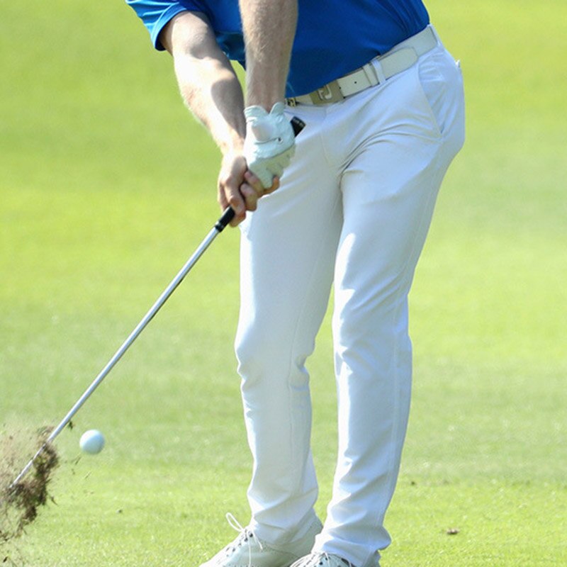 Men Golf Clothing Long Pants Breathable Summer Quick-drying Pants Elastic Waist Slim Soft Summer Thin Pants Outdoor Golf Clubs