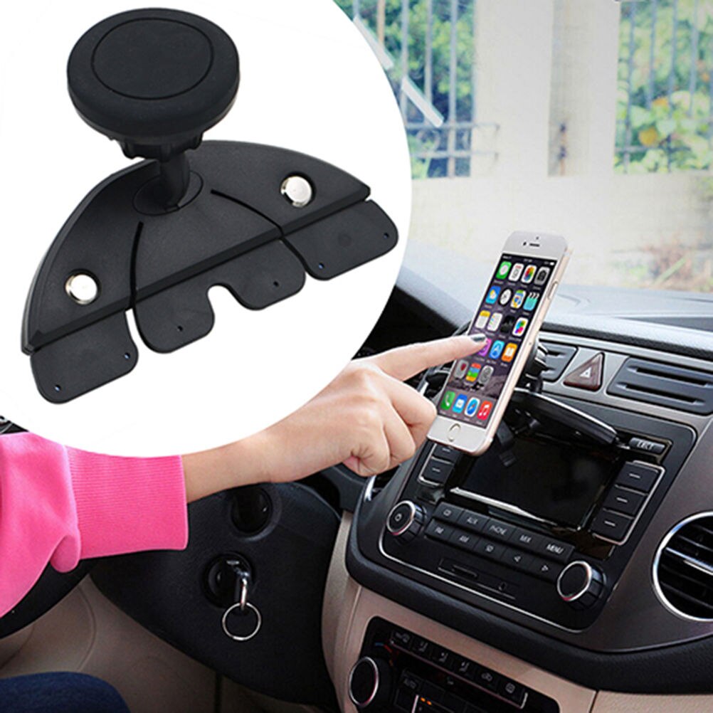 2020 ímã aperto mágico cd slot carro berço-menos suporte de montagem universal para o iphone 360 girando titular do telefone do carro 1pcs