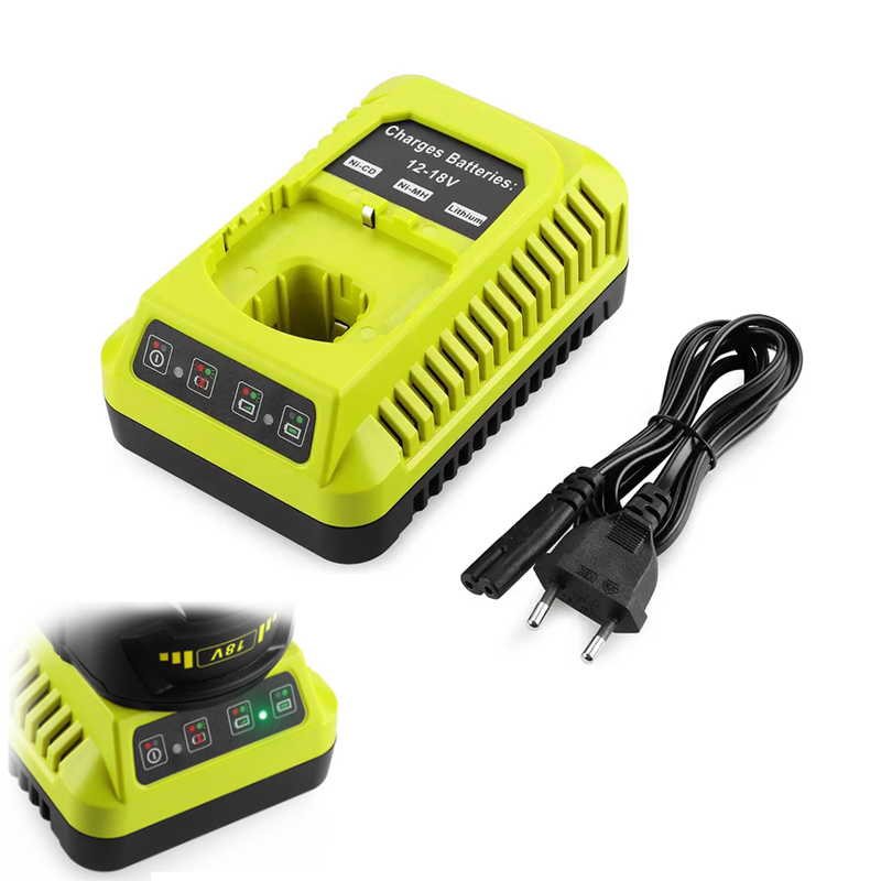 Cargador de batería P117 para Ryobi 12V 14,4 V 18V Li-ion Ni-CD Ni-Mh batería P100 P102 P103 P105 P107 P108 P118 uso de batería de litio
