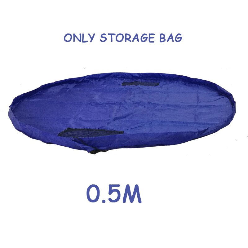 Slide away brinquedo clean-up saco de armazenamento fingir jogar brinquedos portáteis organizador doméstico recipientes de armazenamento à prova dwaterproof água cestas de armazenamento: Blue 0.5m