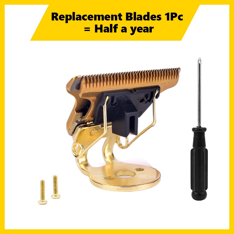 Hair Clipper Blade Cut Hair Trimmer Stainless Steel Ceramics Hair Grooming Blade Cut Head: 1PCS