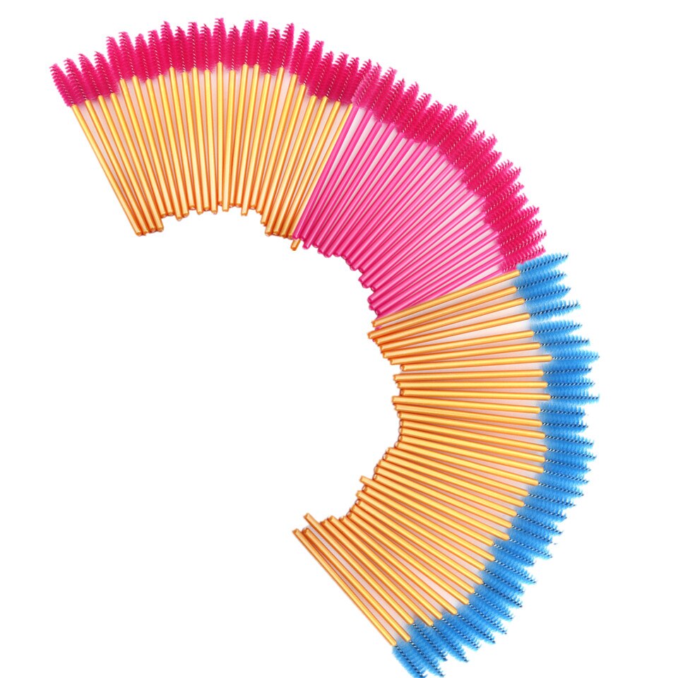 50Stck Wimpern Pinsel Einweg Wimpern Verlängerung Pinsel machen-hoch Kosmetische Werkzeug für Wimpern Reinigung Maskara Zauberstäbe Applikator