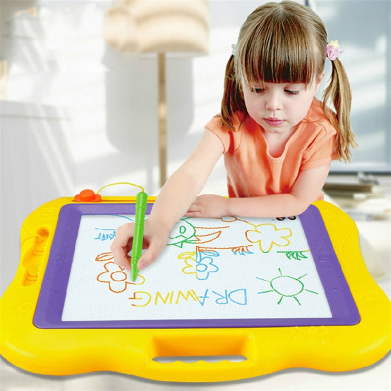44*38cm stor størrelse magnetisk tegning graffiti bord legetøj børn skitsepude doodle tegneserie maleri med pen legetøj læring genanvendeligt legetøj