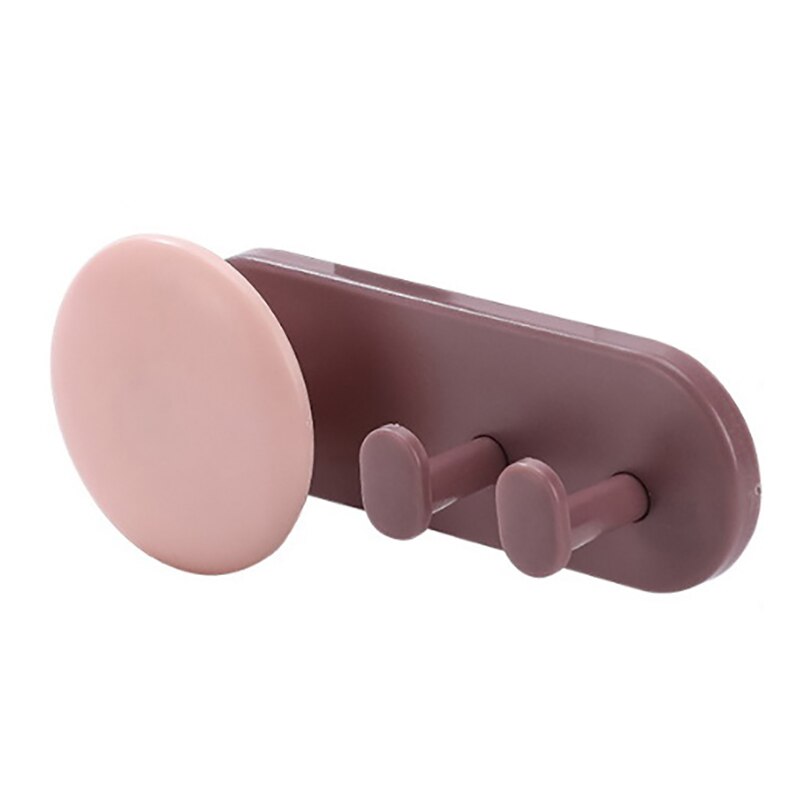 Opslag Houders Rekken Muur Opknoping Haak Saving Rekken Zelfklevende Vouwen Socket Keuken Apparaat Draad Plug Netsnoer Spoelen: Pink