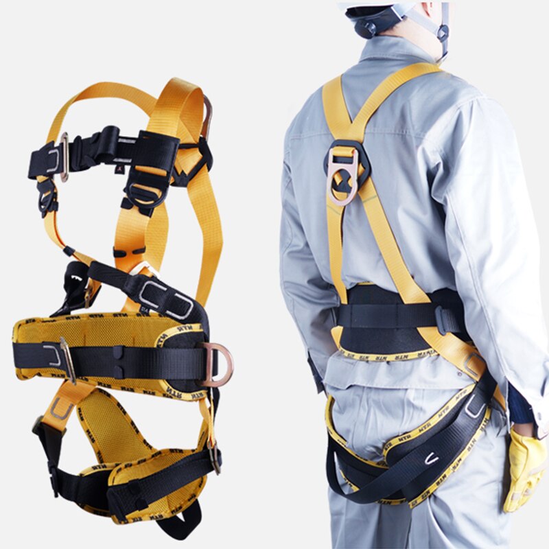 Fall Arrester Full Body Harness Work Positioning Ladder Tower Climbing Safety Falling Restraint Protection System Personal Prote