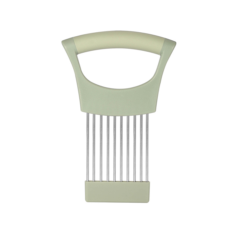 Onion Fork Slicer Stainless Steel Loose Meat Needle Tomato Potato Vegetables Fruit Cutter Safe Aid Tool Kitchen Gadgets: Orange