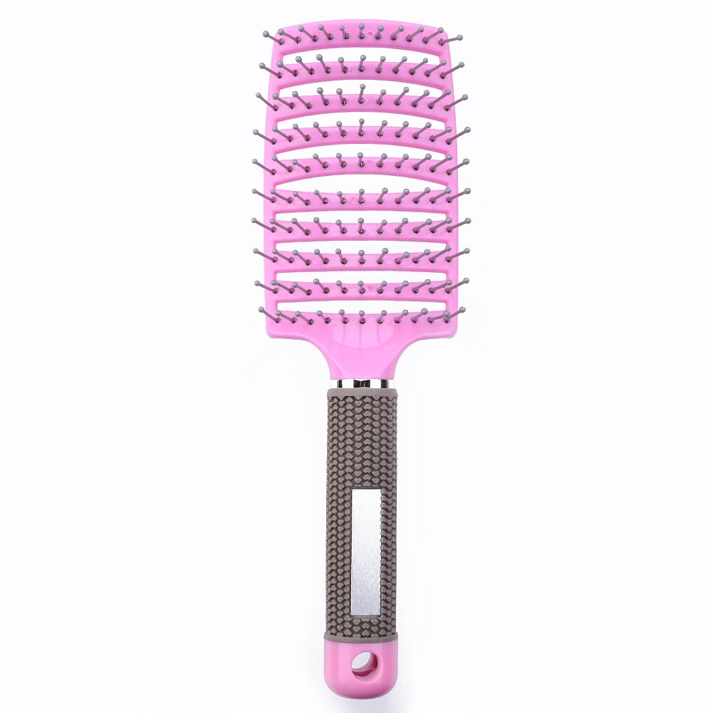 Meisjes Haar Hoofdhuid Massage Kam Haarborstel Varkenshaar Nylon Vrouwen Nat Krullend Ontwarren Haar Borstel Voor Salon Kappers Styling Tools: 7