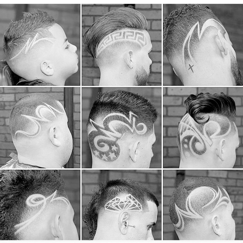 Resuxi genopladelig retro oliehårtrimmer  t9 opgraderet elektrisk hårklipper til mænds trådløse haircut justerbare keramiske klinge