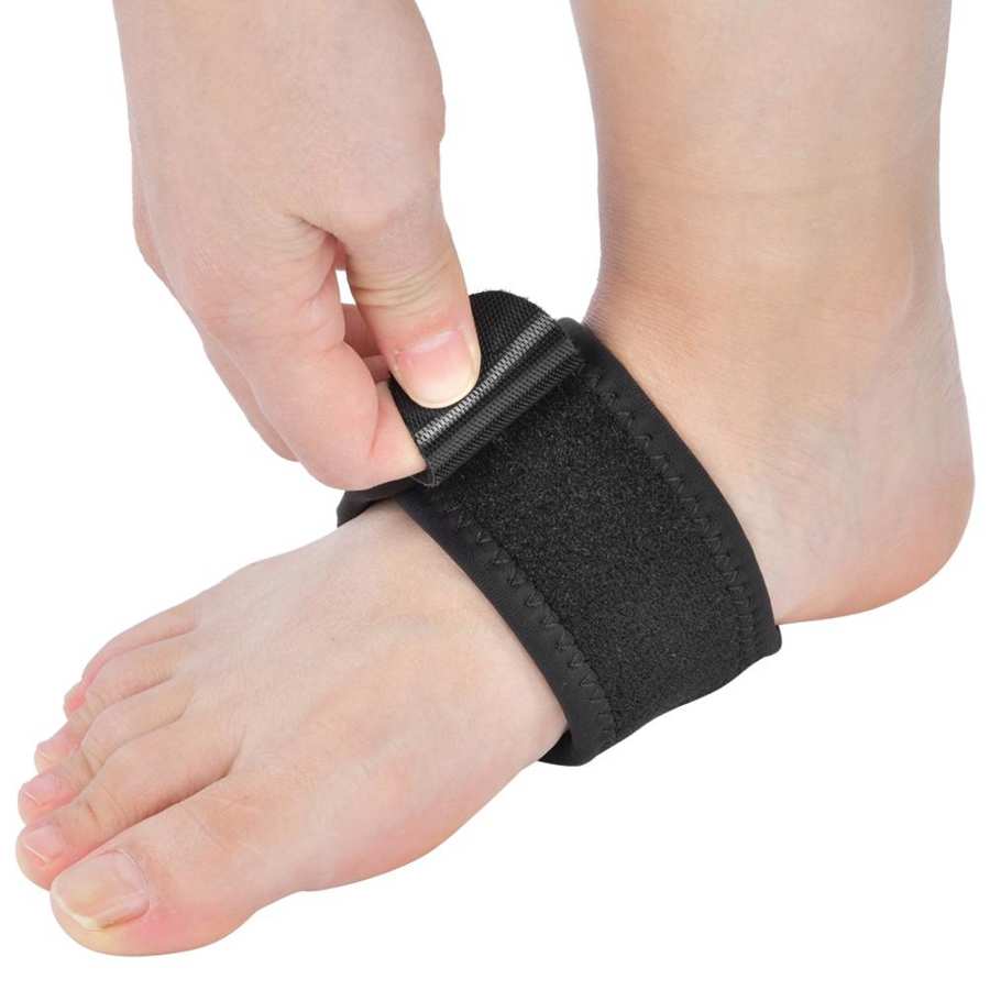 Universal fodbue elastisk fodbeskyttelsespude flad fodbandage til voksne fitnesstræning børn