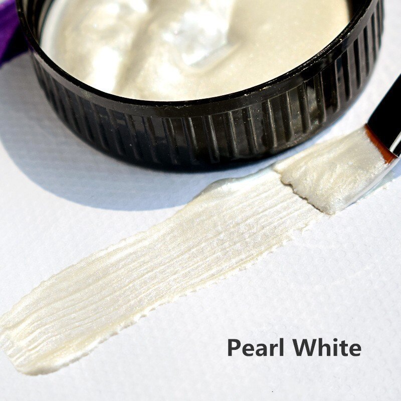 60Ml Goud Verf Metallic Acryl Verf, Waterdicht Niet Vervaagd Voor Beeldhouwwerken Coloring Diy Hand Kleding Geschilderd Graffiti Pigmenten: Pearl White