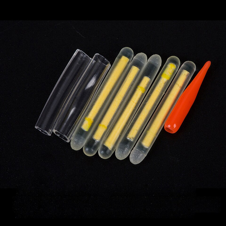 25 stk /5 poser fiske flyte lyspinne fiskestang Tips agn alarm natt fisk bobber glødepinne synlig 3.0 x 25mm 4.5*37mm