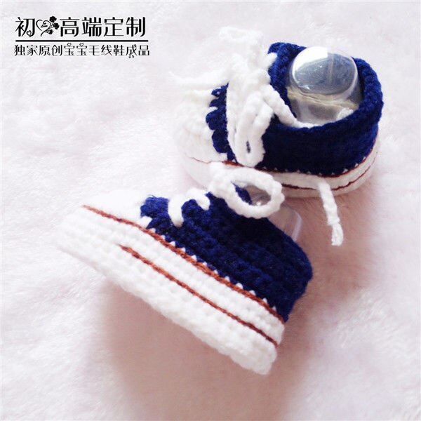 QYFLYXUEBaby zapatos de bebé de punto Neonatal, zapatos de correa de jardín, zapatos de bebé de hilo de algodón de alta ayuda