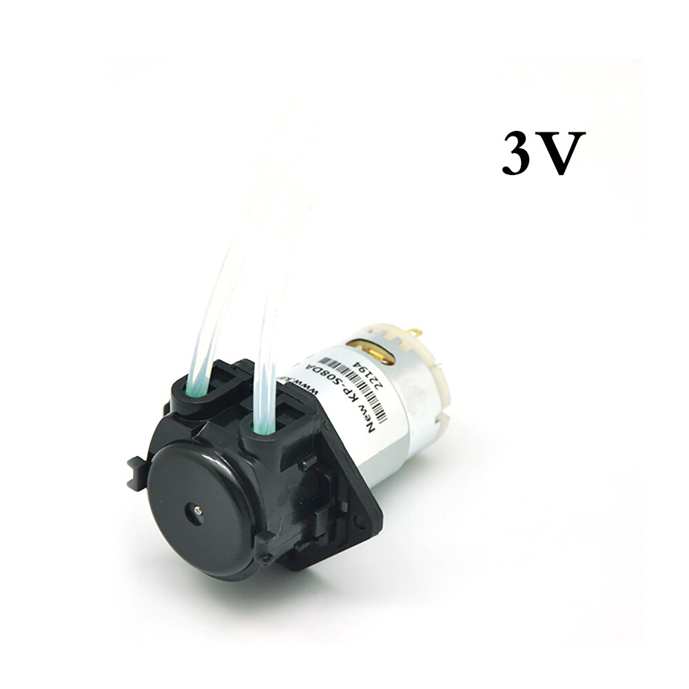 Dosing Pump Peristaltic Pump Dosing Head with Connector for Aquarium Lab Analytic DIY: 3V silicone tube