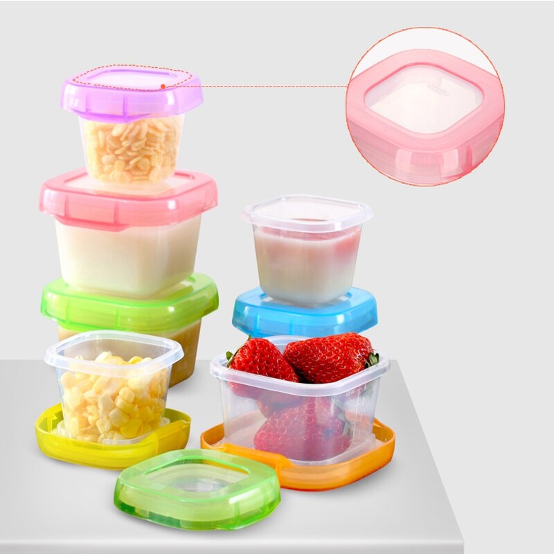 120Ml 4 Stuks Baby Melkpoeder Voedsel Container Zuigelingenvoeding Opslag Draagbare Kinderen Servies Peuter Servies
